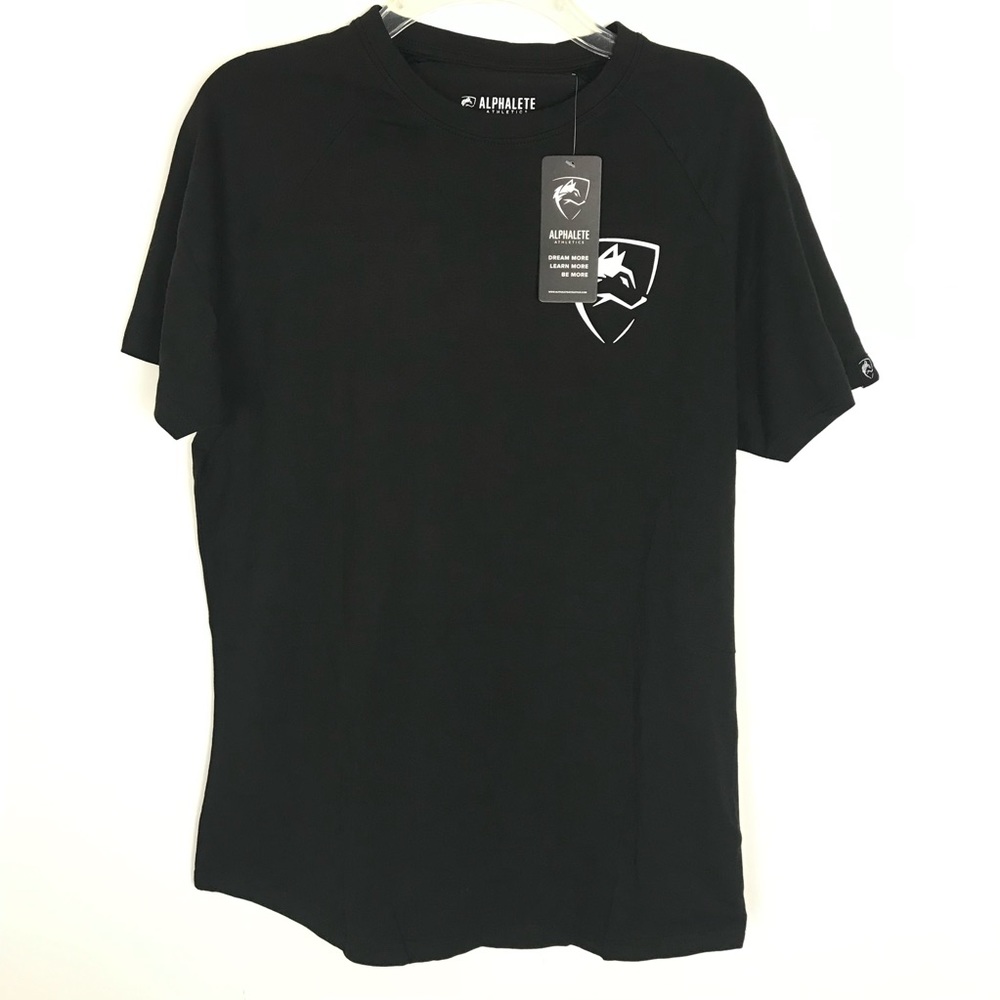 NWT Mens Alphalete Black PBNS Medium Short Sleeve